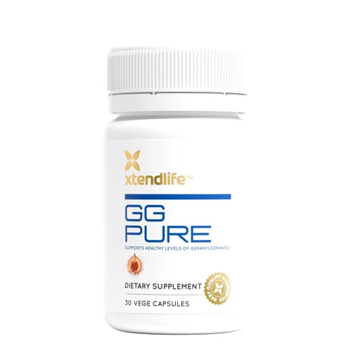 Xtendlife GG Pure Geranylgeraniol - 150mg GG Gold from Annatto Seeds - for Statin Users, CoQ10 Support, Bone, Muscle, and Heart Health - 1 Month Supply (30 Capsules)