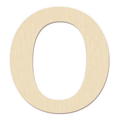 HILAZA 12 Inch Large Wooden Greek Letters, Unfinished Big Wood Letters for Wall Decor, DIY Crafts, Parties Wedding Christmas Home Decoration, Letter Omicron (Ο)