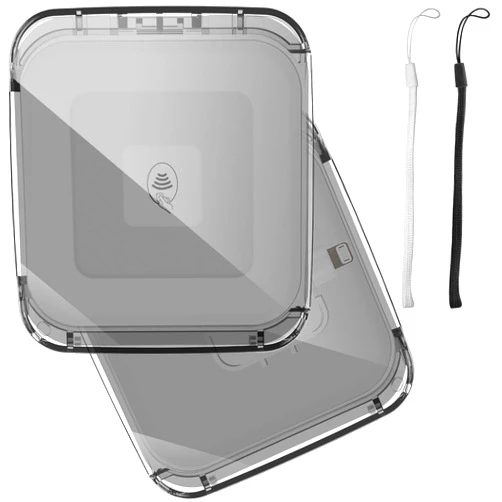 BASSIRY Anti-Lost Clear Cover Case Compatible with Square Reader 2nd Generation, 1st Generation, Case for Square Reader Magstripe with 3.5mm Headset Jack or Lightn Connector (1pack