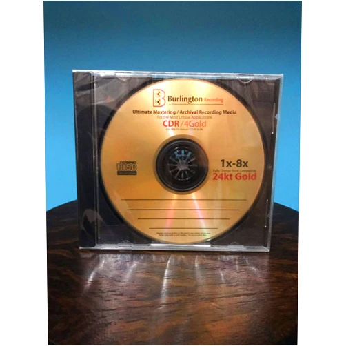 Burlington Recording 24 KT Gold Ultimate Archival Mastering CD-R
