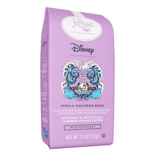 Joffrey's Coffee & Tea Company Joffrey's Coffee - Disney Ursula Cauldron Brew, Disney Specialty Coffee Collection, Arabica Ground Coffee, Artisan Medium Roast, Rich & Smooth Taste (Ground, 11oz)