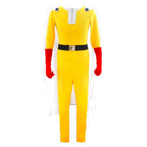 Gegexli Anime Cosplay Costumes Saitama Jumpsuits Halloween Carnival Party