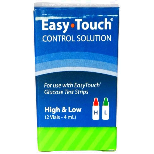 Easy Touch EasyTouch Control Solution Glucose Monitor Kit - Hi & Low - 2 Vials, 4 ml each