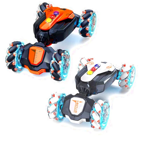 Fanfantoey Gesture Sensing RC Stunt Car Remote Control car for Boys 360°Rotating 4WD RC Cars Transform 2.4Ghz Hand Controlled Toys for Boys 4-7 Birthday Presents for Kids Age 7 8 9 10 11 yr (Orange)