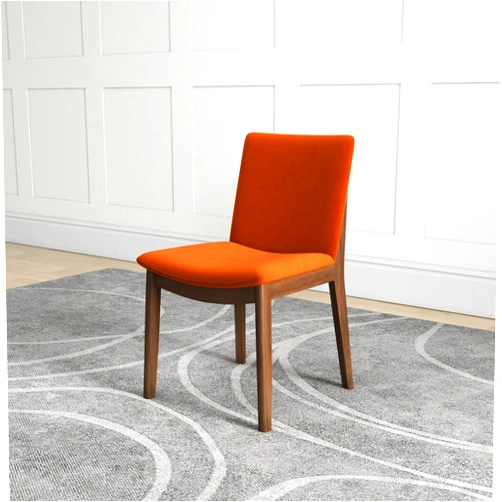 MIDINMOD Virginia Dining Chair Set of 2 (Velvet, Burnt Orange)