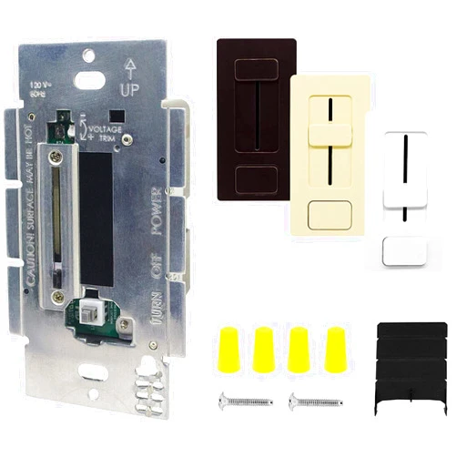 HitLights LED Driver and Dimmer Switch Single Integrated Unit, EZDim 120V AC – 12 V DC 60Watt Wall Dimmer Switch with Most Solid Color 12V DC Tape Lights