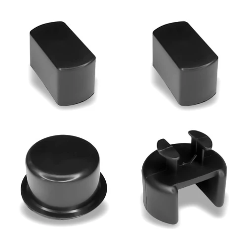 UZZH 4 PCS Car Tailgate Hinge Pivot Bushing Insert Kit, Automotive Interior and Exterior Modificatio Accessory Compatible with Dodge Ram and Ford F-Series (Black)