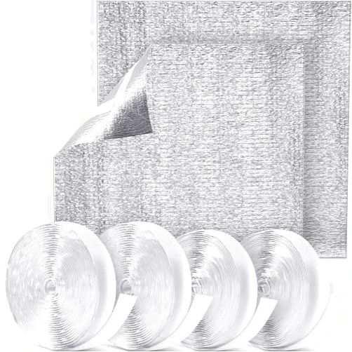 Trade Winds 4X5 Reflective Foam CORE Window Shutter Vent Insulation (W/ Hook and Loop Tape)