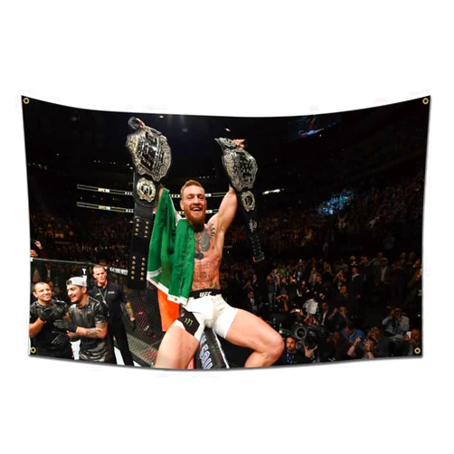 Eksent Conor Boxing Banner Flag, 3x5 Ft Flags for Room Guys, Funny Flags for College Dorm Room Decor, Man Cave, Indoor and Outdoor