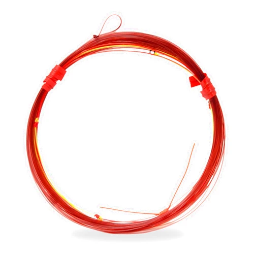 The Fly Crate Euro Nymph Leader | 21 Feet Mono-Rig with 2mm Tippet Ring | Adjustable Red and Chartreuse Indicator Tippet | Handmade in The USA | Technical European Nymphing Fly Leader 1 Pack