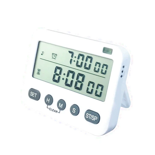 Tuffinix Digital Kitchen Timer Clock - Magnetic Countdown Timer for Cooking Count Up & Down Big Display with Memory Function and Loud Alarm for Kids Homework Gym Baking