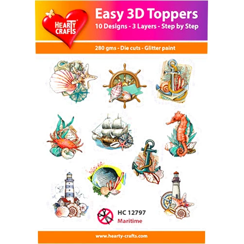 Hearty Crafts Easy 3D-Toppers Maritime