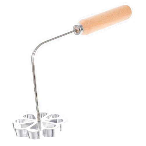 Luxshiny Rosette Set Rosette Waffle Maker Frying Snack Pastry Mold Aluminum Alloy Swedish Rosette Iron with Lifting Tool