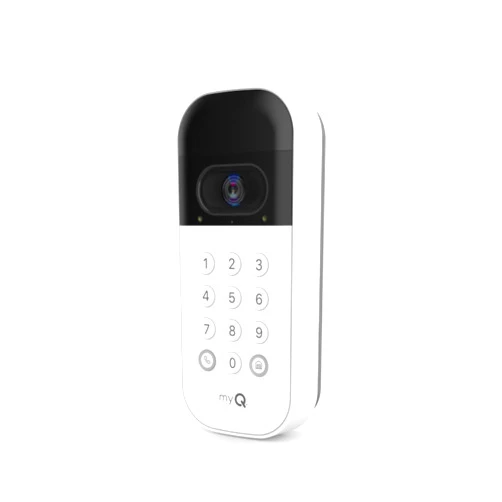 CHAMBERLAIN myQ Smart Garage Door Video Keypad with Wide-Angle Camera,Customizable PIN Codes,and Smartphone Control–Take Charge of Your Garage Access Works with Chamberlain, LiftMaster and Craftsman openers,White