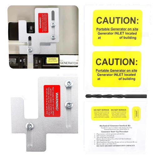 Senshare Generator Interlock Kit for Eaton Cutler Hammer BR Series 150 & 200 Amp Main Breaker Panels, 1 1/4 to 1 7/16 Inches Spacing Between Main and Generator Breaker