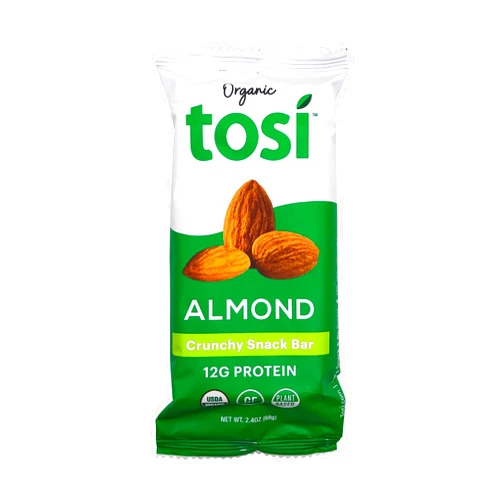 Tosi Organic SuperBites Vegan Snacks, Almond, 2.4 Oz, Pack of 1