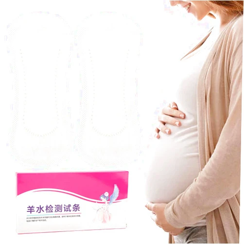 Rushbom Amniotic Fluid Test Strip, Feminine Test, Litmus Range Test Strips, Indicator Test Strips with Amniotic Fluid Control Chart, Test Strip for Maternity Home Use, 2PCS