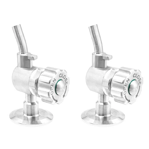 Ongniong 1.5'' SS304 Stainless Sampling Valve Beer Sampling Valve Clamp End For Beer Homebrew Wine Industry, Food, Beverage, Dairy, 150P Pressure