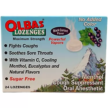 OLBAS LOZENGES MAX STR BLK CUR 24