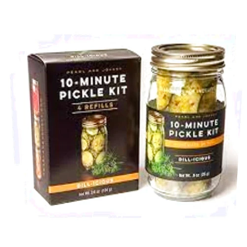 Generic Pearl & Johnny 10-Minute Pickle Kit & Refill, (Dill-icious - 2 Item Offer) 4 Packs In Refill Box
