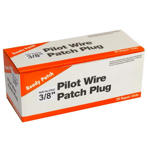 Myers Tire Supply Ready Patch Pilot Wire Patch Plugs for Tire Repair 3/8-Inch Stem with 1-3/4 Inch Diameter Patch for Tire Tread Puncture Repairs (Box of 20)
