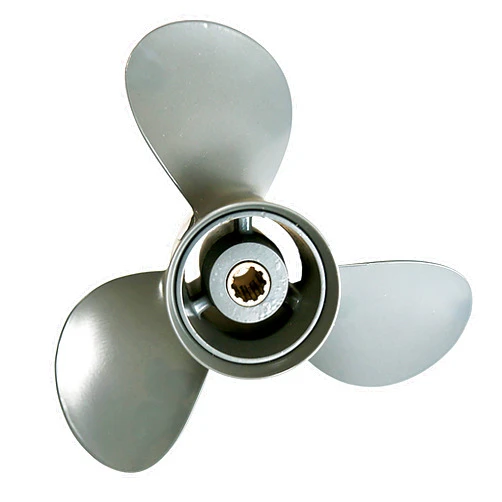 Flish Propeller 9 7/8 X 12 OEM Aluminum Alloy Outboard Propeller for Ref No.58130-ZW2-F01ZA Honda Aluminum 25-30HP,10 Tooth Spline,Propeller