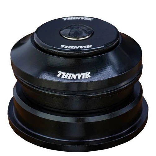 Thinvik Bike Headset 1-1/8 inch Threadless MTB Bicycle Headsets, 34 44 44-50.6 41.8-52 44-55 44-56mm Head Tube Straight Steerer Fork Bearing for MTB Road Bikes, Black
