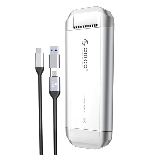 ORICO 3700MB/s External SSD 2TB, Compatible with Thunderbolt 4/3, USB4.0 for 40Gbps, Portable Solid State Drive with 2 in 1 USB C Cable, for USB-C Smartphone, Tablets, PC & Mac, PSSD - R40