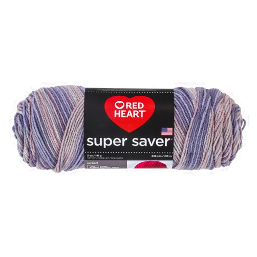Red Heart Super Saver Yarn - Mulberry Mix