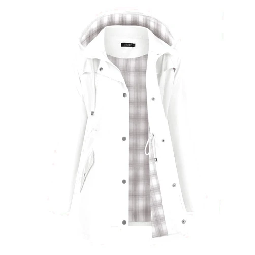 LOMON Women Waterproof Outdoor Hiking Raincoat Women Lined Rain Jacket Lightweight Hooded Jackets Trench Coats