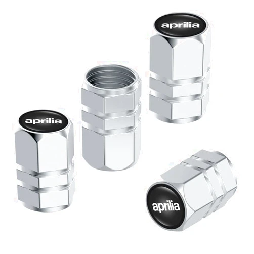 Thcyoe 4 Motorcycle Tire Caps,Metal Motorcycle Tire Dust Caps,Tire Valve Stem Cover for Aprilia GPR125,SR MAX 300,SRV 850 ABS/ATC,RS4 125,MANA 850,Shiver 750,RSV4 R/Factory ABS,Tuono V4 R APRC,DORSODURO 750