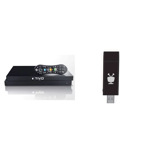 TiVo Edge for Cable | Cable TV, DVR and Streaming 4K UHD Media Player with Dolby Vision HDR and Dolby Atmos & TiVo WiFi 5 USB Adapter, Black (AP0100)