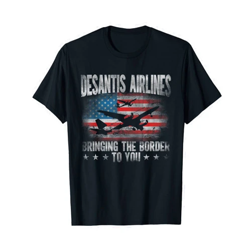 Desantis airlines bringing the border to you shirt Desantis Airlines Vintage Shirt Bringing The Border to You T-Shirt