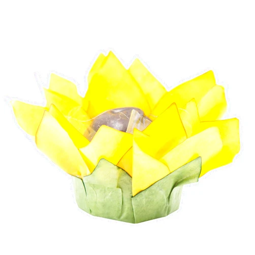 Truffilio Handmade Paper Truffle Cups | Truffle Liners | Truffle Wrappers | Fominhas | Candy cups for chocolate | Forminhas de Brigadeiro | Candy liners - Pack of 20 - Truffilio (Paper, Sunflower)
