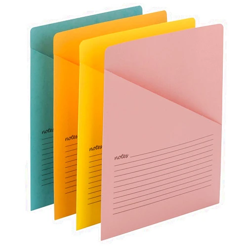 Smead Organized Up Notes Slash File Jacket, Letter Size, Assorted Colors, 12 per Pack (75427)