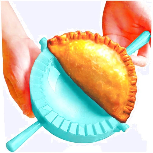 MATJAZ BIZJAK Empanada Maker Press 6 inch - Professional - Mold Ravioli Dumpling Tortilla Folder - Quesadilla - Empanadas, Pierogi, Samosa, Calzone, Momo Mold - Extra Large