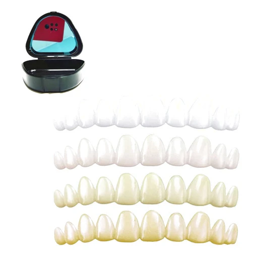 Sowsmile New Dental Oral Hygiene 4 Shades Colors Snap on Instant Temporary Smile Missing Tooth Replacement Veneers Kit Equipment