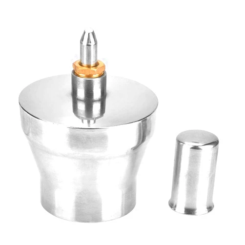 YWBL-WH Stainless Steel Alcohol Lamp 450ml Chemistry Dental Lab Lamp with Screw and Wick