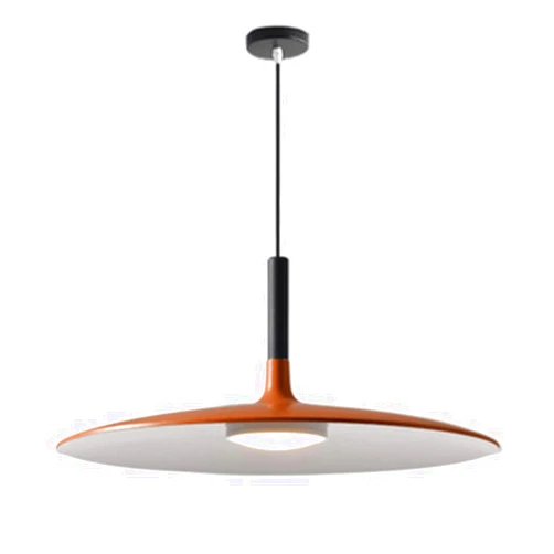 KXKLGWHN Scandinavian Style Ultra-Thin LED Pendant Light, Creative Design Metal Chandelier, Ceiling Lighting Fixtures, Living Room Restaurant Bar Decoration Hanging Lamp