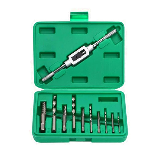 OCGIG 11 PCS Damaged Broken Screw Extractor Drill Bit Bolt Stud Remover Tool Kit Set