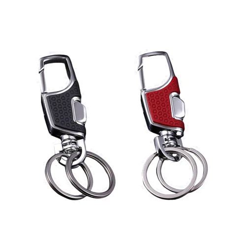 Sweetfamily 2 pack Car Key Chains,Heavy Duty Key Chain with 2 Metal Key Rings for Men and Women
