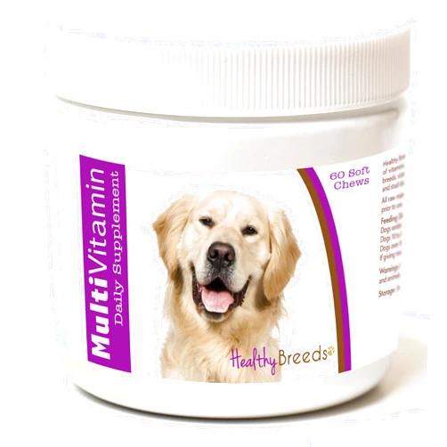 Healthy Breeds Golden Retriever Multi-Vitamin Soft Chews 60 Count