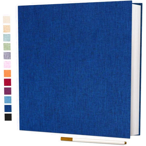 Vienrose Large Photo Album Self Adhesive for 4x6 5x7 8x10 Pictures Scrapbook Album DIY Scrap Book 40 Sticky Pages with A Metallic Pen
