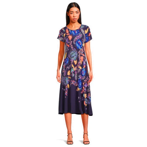 Johnny Was Women's The Janie Favorite Boatneck Cap Sleeve Dress