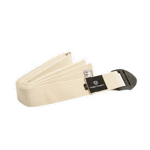 Hugger Mugger Cinch Cotton Yoga Strap - Super Strong Cotton, Quiet Cinch-Style Buckle, Long Length Great for Taller People