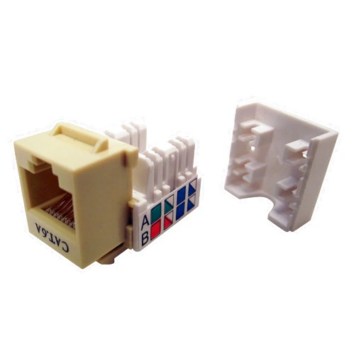 Shaxon BM803I810-B, Category 6A Keystone Jack, RJ45 to 110 - Ivory
