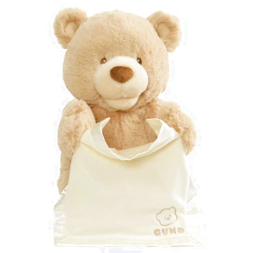 GUND Peek-A-Boo Teddy Bear Animated Stuffed Animal Plush, 11.5
