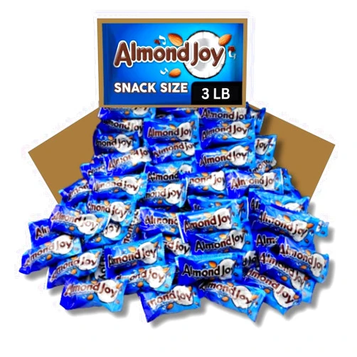 Sweetsome AlmondJoy Snack Size Chocolate Bars, Bulk Pack – Individually Wrapped - 3 Pound (Pack of 1)