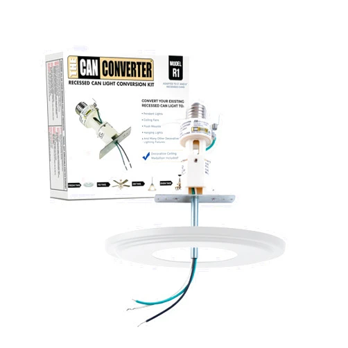 The Can Converter R1 Recessed Can Light Conversion Kit w/ 8¼