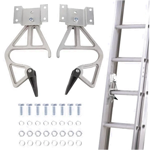 BigKing Aluminum Extension Ladder Locks, Ladder Extension Lock Kit for Werner 28-11, Aluminum Extension Ladder Accessories, Manual Adjustable Extension Ladder Lock Kit, Extension Ladder Rung Locks
